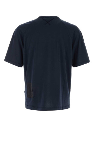 Navy blue cotton t-shirt TEN C (23CTCUH02089A06021) Navy blue cotton t-shirt TEN C (23CTCUH02089A06021)