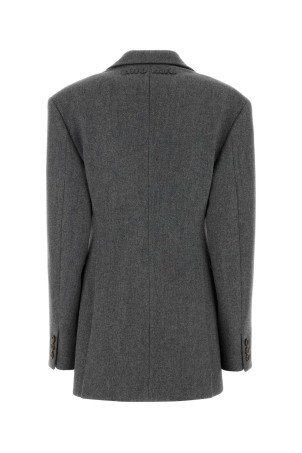 Dark grey wool blazer MIU MIU (MH1952SOOO11H4) Dark grey wool blazer MIU MIU (MH1952SOOO11H4)