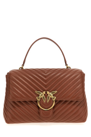 Сумка PINKO 'Big Lady Love Bag Puff Chevron' коричневая 100042A0GKL84Q Сумка PINKO 'Big Lady Love Bag Puff Chevron' коричневая 100042A0GKL84Q