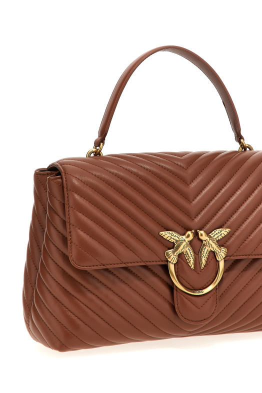 'Big Lady Love Bag Puff Chevron' handbag Brown 'Big Lady Love Bag Puff Chevron' handbag Brown