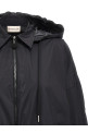 Ruffled windbreaker Black Ruffled windbreaker Black