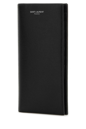 Черный кожаный кошелек Black SAINT LAURENT (396308BTY0N) Черный кожаный кошелек Black SAINT LAURENT (396308BTY0N)