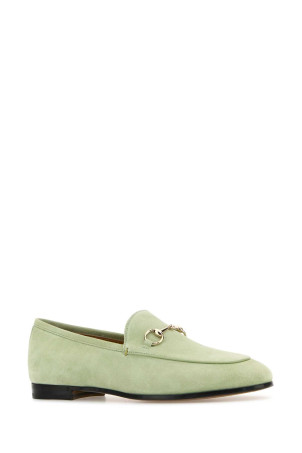 Pastel green suede loafers GUCCI (786016AAEGY) Pastel green suede loafers GUCCI (786016AAEGY)