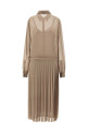 Платье AMI PARIS 'Pleated Midi' бежевого цвета FDR262PL00270952 Платье AMI PARIS 'Pleated Midi' бежевого цвета FDR262PL00270952