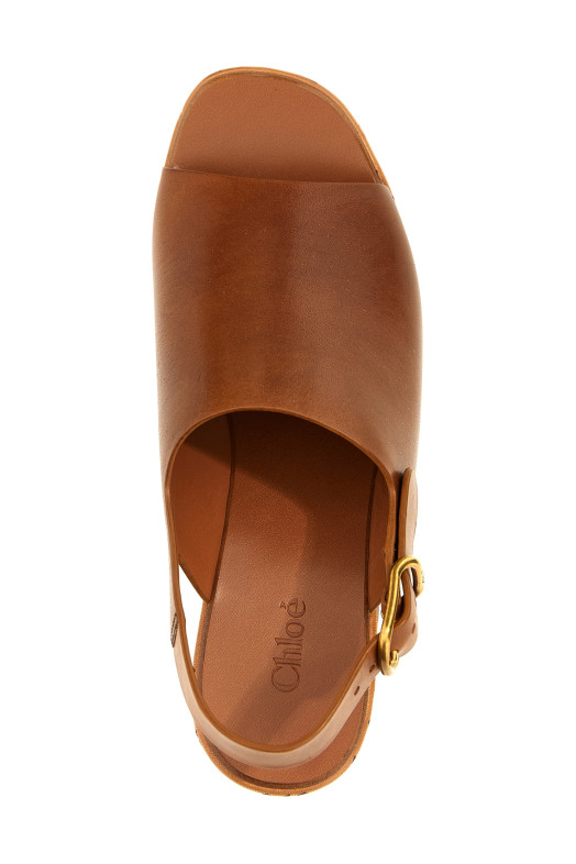 Босоніжки CHLOÉ 'Maxime' Коричневі CHC25U10GLU27T Босоніжки CHLOÉ 'Maxime' Коричневі CHC25U10GLU27T
