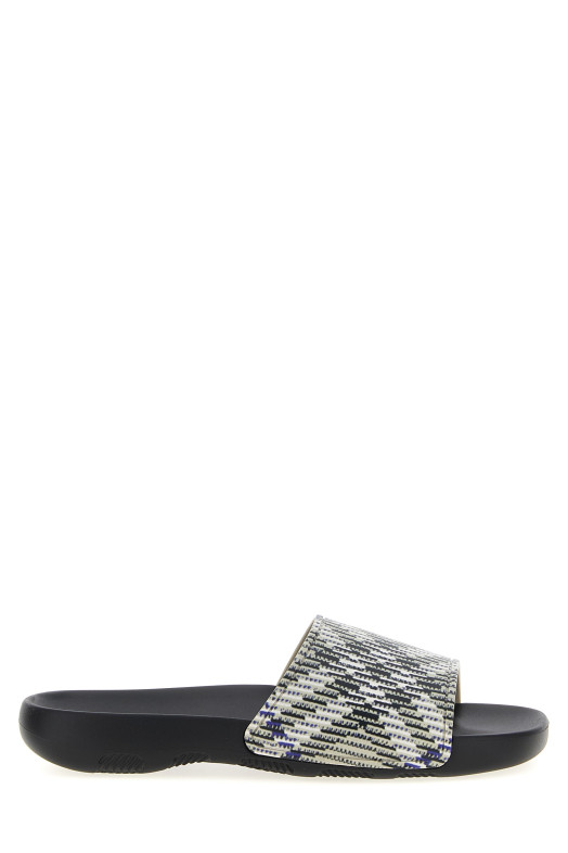 Босоніжки BURBERRY 'Dive Check' Різнокольорові 8102419SANDIPCHECK Босоніжки BURBERRY 'Dive Check' Різнокольорові 8102419SANDIPCHECK