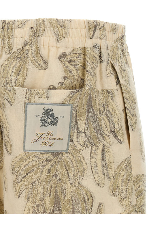 Шорты-бермуды JACQUEMUS 'Le Short Aloe' Бежевый 25E255PA13817481IE Шорты-бермуды JACQUEMUS 'Le Short Aloe' Бежевый 25E255PA13817481IE