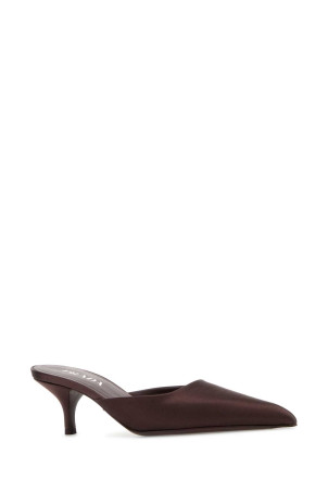 Burgundy satin mules PRADA (1I975NFB055049) Burgundy satin mules PRADA (1I975NFB055049)