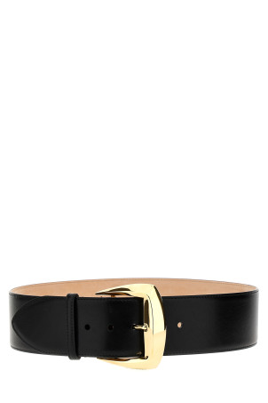 Geometric' belt Black