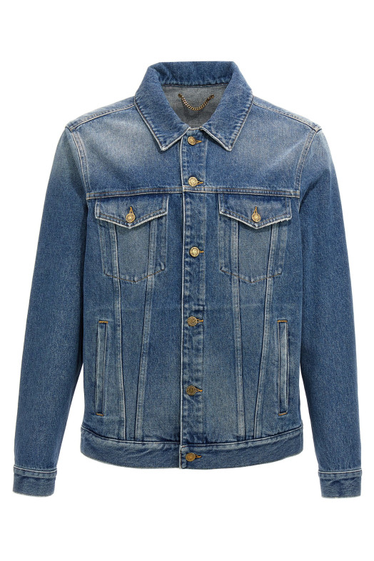 Джинсова куртка з нашивкою з логотипом Синій GOLDEN GOOSE GMP00284P0006215010050100 Джинсова куртка з нашивкою з логотипом Синій GOLDEN GOOSE GMP00284P0006215010050100