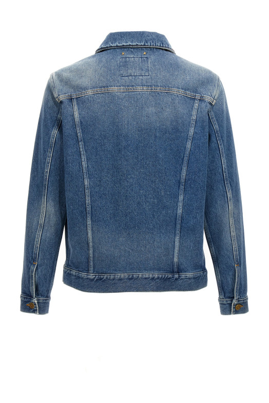 Джинсова куртка з нашивкою з логотипом Синій GOLDEN GOOSE GMP00284P0006215010050100 Джинсова куртка з нашивкою з логотипом Синій GOLDEN GOOSE GMP00284P0006215010050100