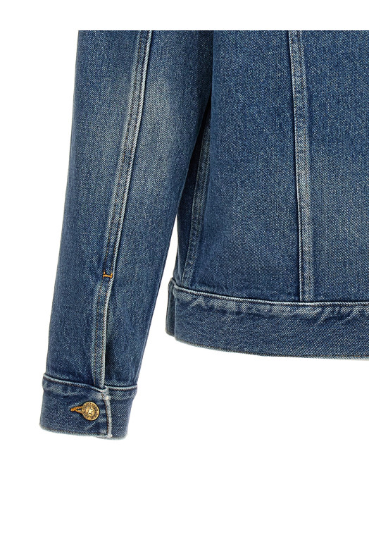 Джинсова куртка з нашивкою з логотипом Синій GOLDEN GOOSE GMP00284P0006215010050100 Джинсова куртка з нашивкою з логотипом Синій GOLDEN GOOSE GMP00284P0006215010050100