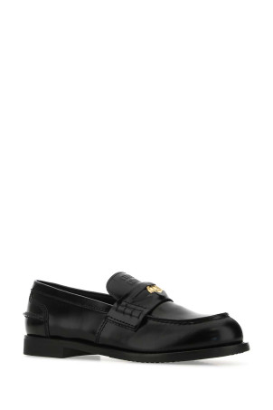Черные кожаные мокасины MIU MIU (5D773DF020ULX) Черные кожаные мокасины MIU MIU (5D773DF020ULX)