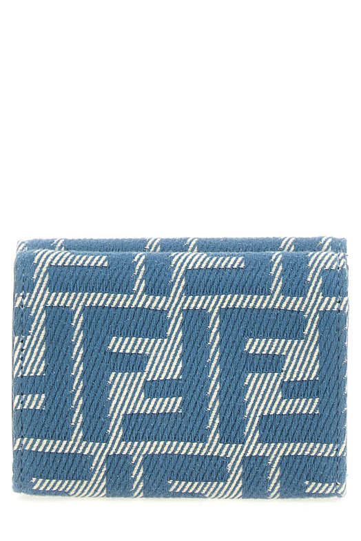 Гаманець FENDI 'Micro Trifold Baguette' СИНІЙ 8M0395AUNJF1SKL Гаманець FENDI 'Micro Trifold Baguette' СИНІЙ 8M0395AUNJF1SKL