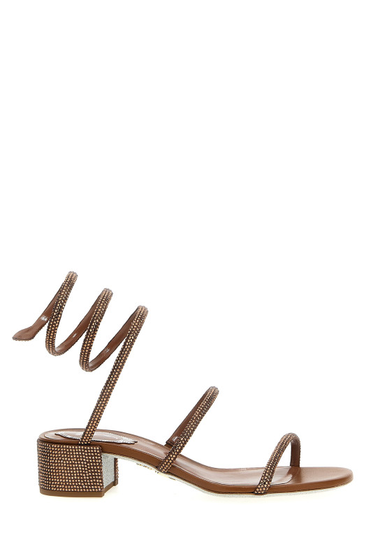 Босоніжки RENÉ CAOVILLA 'Cleo' Коричневі C12037040R001Y240Y240 Босоніжки RENÉ CAOVILLA 'Cleo' Коричневі C12037040R001Y240Y240