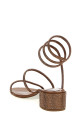 Босоніжки RENÉ CAOVILLA 'Cleo' Коричневі C12037040R001Y240Y240 Босоніжки RENÉ CAOVILLA 'Cleo' Коричневі C12037040R001Y240Y240