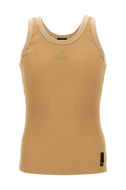 'Fendi Crest' tank top Beige 'Fendi Crest' tank top Beige