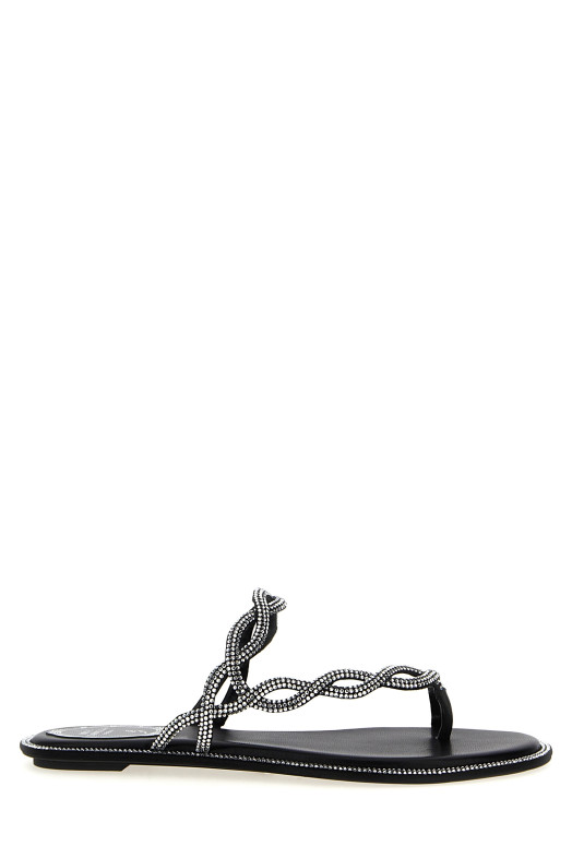 Сандалии RENÉ CAOVILLA 'Braid' Черный C12482010R001V065V065 Сандалии RENÉ CAOVILLA 'Braid' Черный C12482010R001V065V065