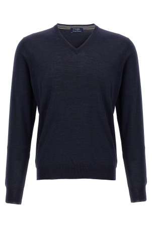 Wool and silk sweater Blue Wool and silk sweater Blue