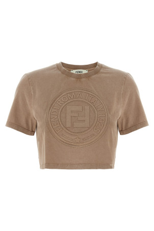 3D 'Fendi Roma' T-shirt Brown 3D 'Fendi Roma' T-shirt Brown