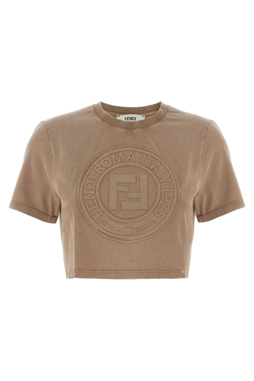 3D 'Fendi Roma' T-shirt Brown 3D 'Fendi Roma' T-shirt Brown