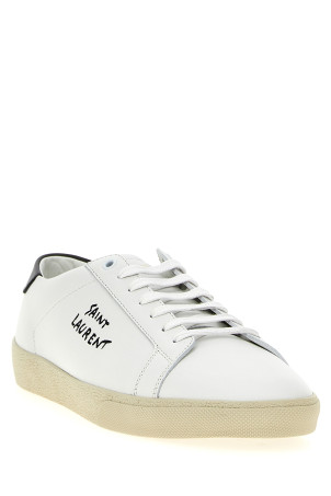Кросівки SAINT LAURENT 'Court SL/06' чорно-сірі 610685AABEE9061 Кросівки SAINT LAURENT 'Court SL/06' чорно-сірі 610685AABEE9061