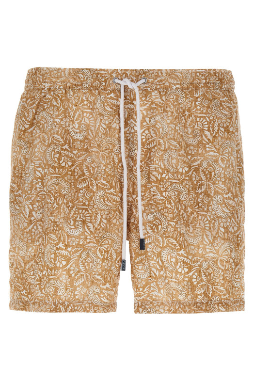 Купальник с цветочным узором пейсли Коричневый BARBA 486070001 Купальник с цветочным узором пейсли Коричневый BARBA 486070001