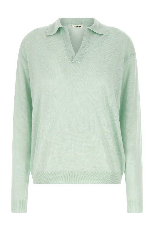 Шовковий кашеміровий светр Зелений A25SP04SCWHITEGREEN Шовковий кашеміровий светр Зелений A25SP04SCWHITEGREEN