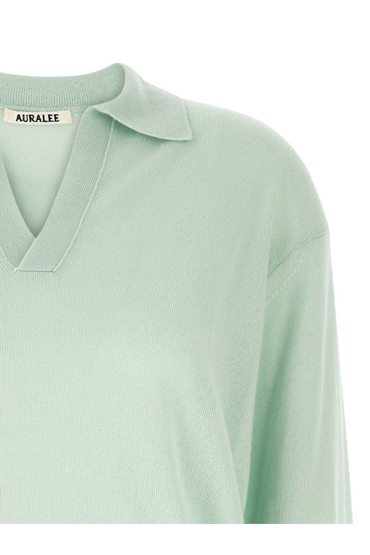 Шовковий кашеміровий светр Зелений A25SP04SCWHITEGREEN Шовковий кашеміровий светр Зелений A25SP04SCWHITEGREEN