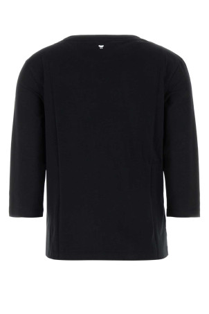 Black stretch cotton Multia t-shirt WEEKEND (2425946011600) Black stretch cotton Multia t-shirt WEEKEND (2425946011600)