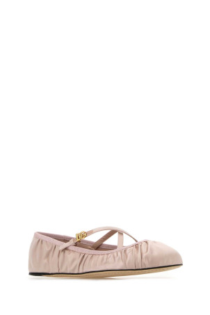 Балетки Vally из атласа пастельно-розового цвета DOLCE & GABBANA (CB0258AD160) DOLCE & GABBANA Балетки Vally из атласа пастельно-розового цвета DOLCE & GABBANA (CB0258AD160) DOLCE & GABBANA