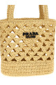 Crochet logo handbag Beige Crochet logo handbag Beige