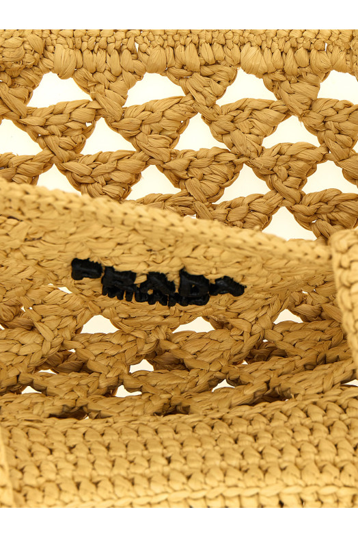 Crochet logo handbag Beige Crochet logo handbag Beige