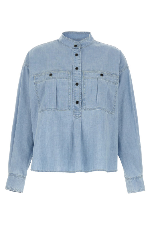 Блузка MARANT ETOILE 'Vero' СИНИЙ HT0601FAC1I01E30LU Блузка MARANT ETOILE 'Vero' СИНИЙ HT0601FAC1I01E30LU