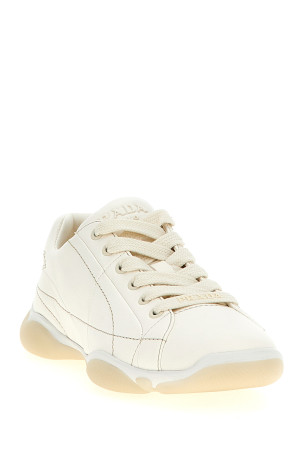 Кроссовки из наппы Белый PRADA 1E942NF025038F0304 Кроссовки из наппы Белый PRADA 1E942NF025038F0304