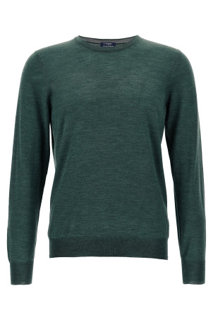 Crew-Neck Sweater Green Crew-Neck Sweater Green