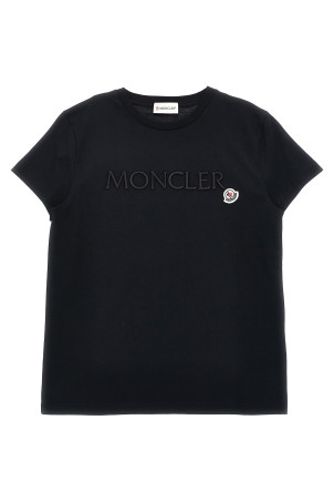 Футболка з 3D вишивкою чорна MONCLER ENFANT K19548C0001389AT9F99 Футболка з 3D вишивкою чорна MONCLER ENFANT K19548C0001389AT9F99
