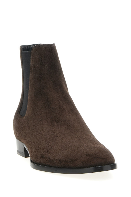 Ботинки челси SAINT LAURENT 'Wyatt' коричневые 818318AADXB6023 Ботинки челси SAINT LAURENT 'Wyatt' коричневые 818318AADXB6023