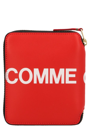 Гаманець з логотипом Червоний COMME DES GARÇONS WALLET SA2100HLRED Гаманець з логотипом Червоний COMME DES GARÇONS WALLET SA2100HLRED