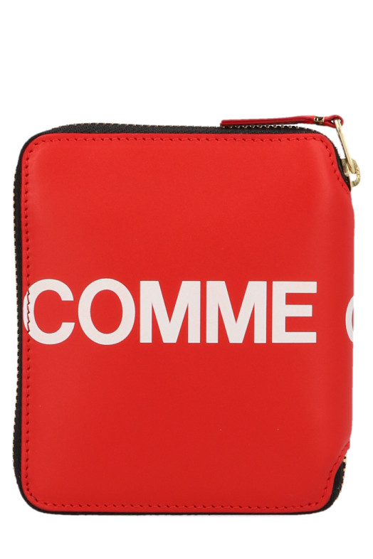 Гаманець з логотипом Червоний COMME DES GARÇONS WALLET SA2100HLRED Гаманець з логотипом Червоний COMME DES GARÇONS WALLET SA2100HLRED