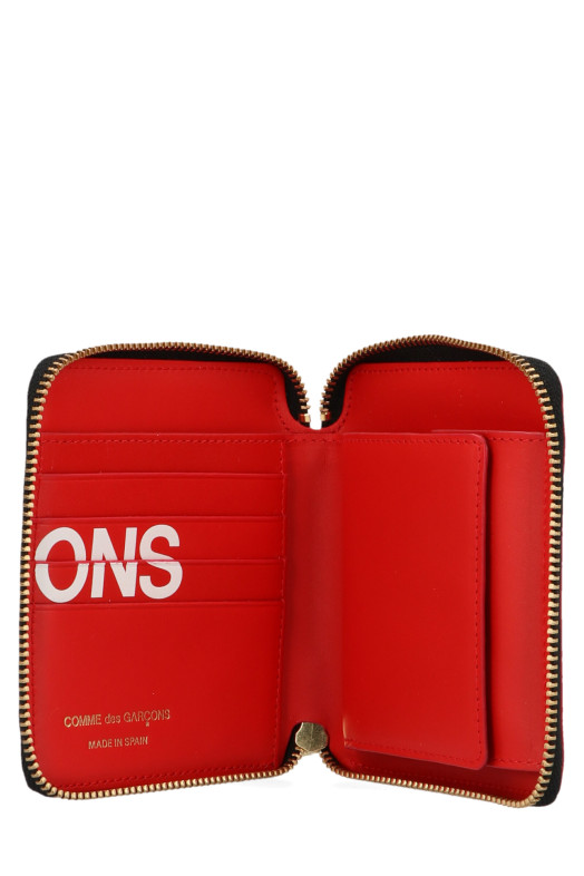 Гаманець з логотипом Червоний COMME DES GARÇONS WALLET SA2100HLRED Гаманець з логотипом Червоний COMME DES GARÇONS WALLET SA2100HLRED