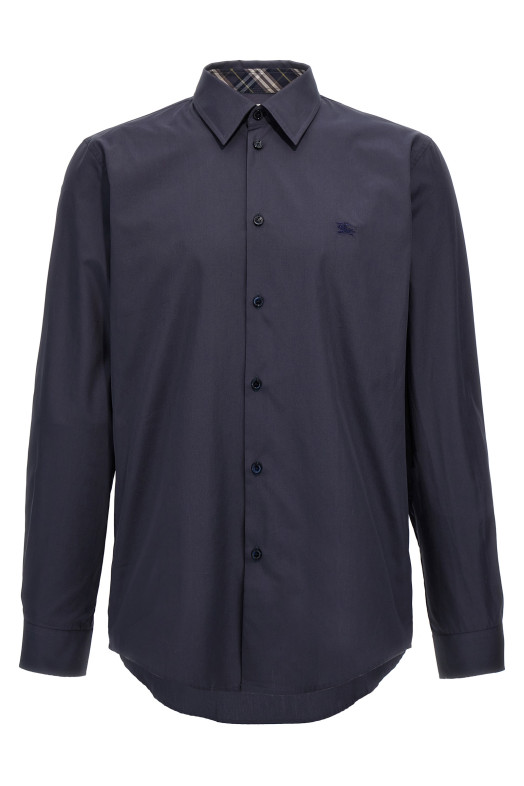 Сорочка з вишивкою логотипу Синя BURBERRY 8105133INDIGO Сорочка з вишивкою логотипу Синя BURBERRY 8105133INDIGO