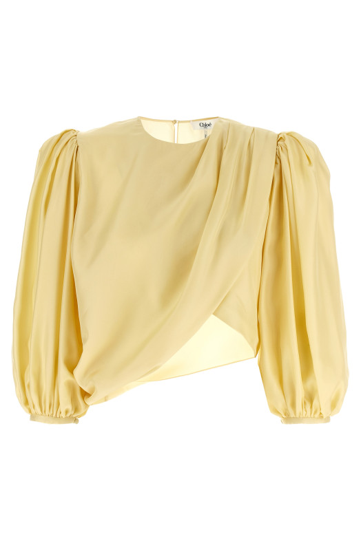 Draped top Yellow Draped top Yellow