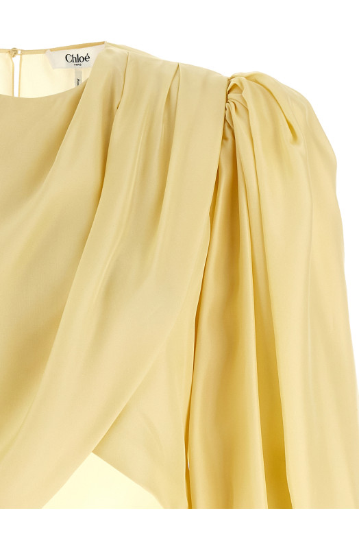Draped top Yellow Draped top Yellow
