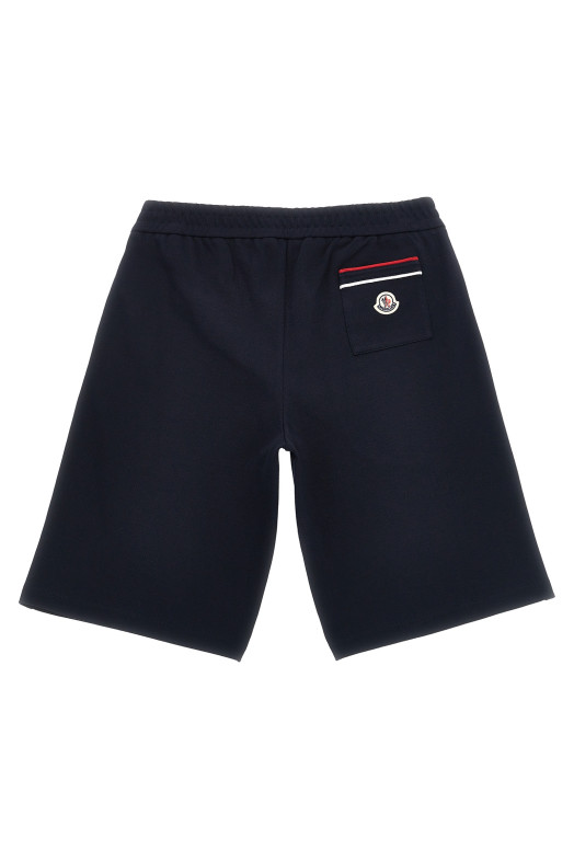 Триколірні шорти-бермуди Синій MONCLER ENFANT K19548H0001489ALK778 Триколірні шорти-бермуди Синій MONCLER ENFANT K19548H0001489ALK778