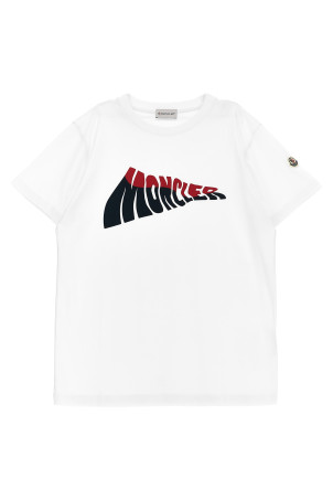 Футболка MONCLER ENFANT 'Onda' Біла K19548C0003189AFV034 Футболка MONCLER ENFANT 'Onda' Біла K19548C0003189AFV034