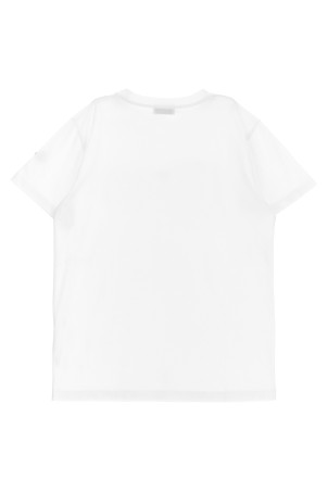 Футболка MONCLER ENFANT 'Onda' Біла K19548C0003189AFV034 Футболка MONCLER ENFANT 'Onda' Біла K19548C0003189AFV034
