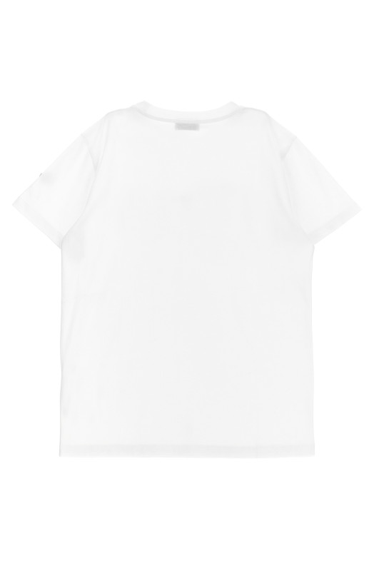 Футболка MONCLER ENFANT 'Onda' Біла K19548C0003189AFV034 Футболка MONCLER ENFANT 'Onda' Біла K19548C0003189AFV034