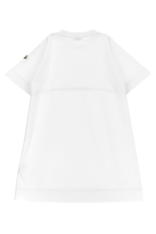 Two-material dress White Two-material dress White