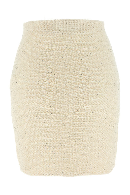 'Cream Sequin Knit Mini' skirt Black-grey